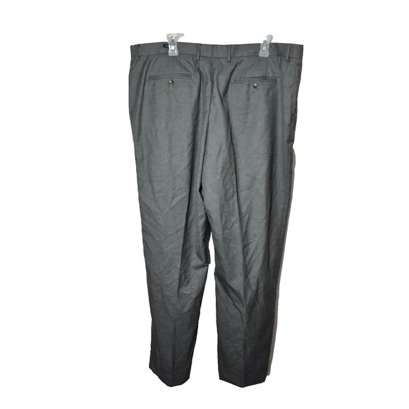 Joseph‎ & Feiss Pants Mens 41x31 (T42x32) Gray Poly Wool Classic Fit  Dress NEW - Picture 2 of 13